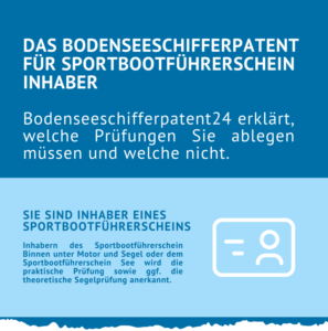 Das Bodenseeschifferpatent für Sportbootführerschein Inhaber