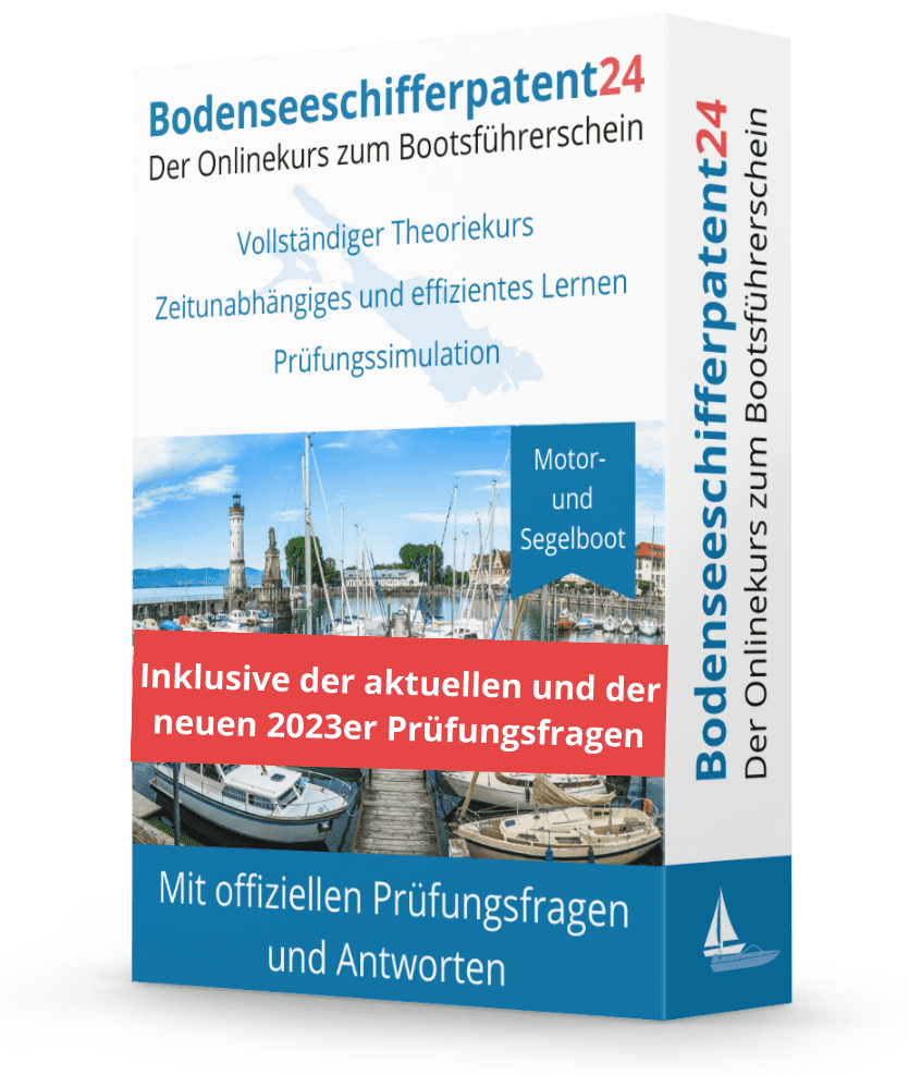 Bodenseeschifferpatent Onlinekurs inklusive Prüfungsfragen 2023