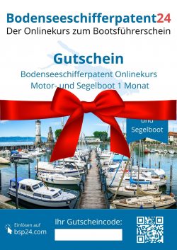 Bodenseeschifferpatent Gutschein verschenken